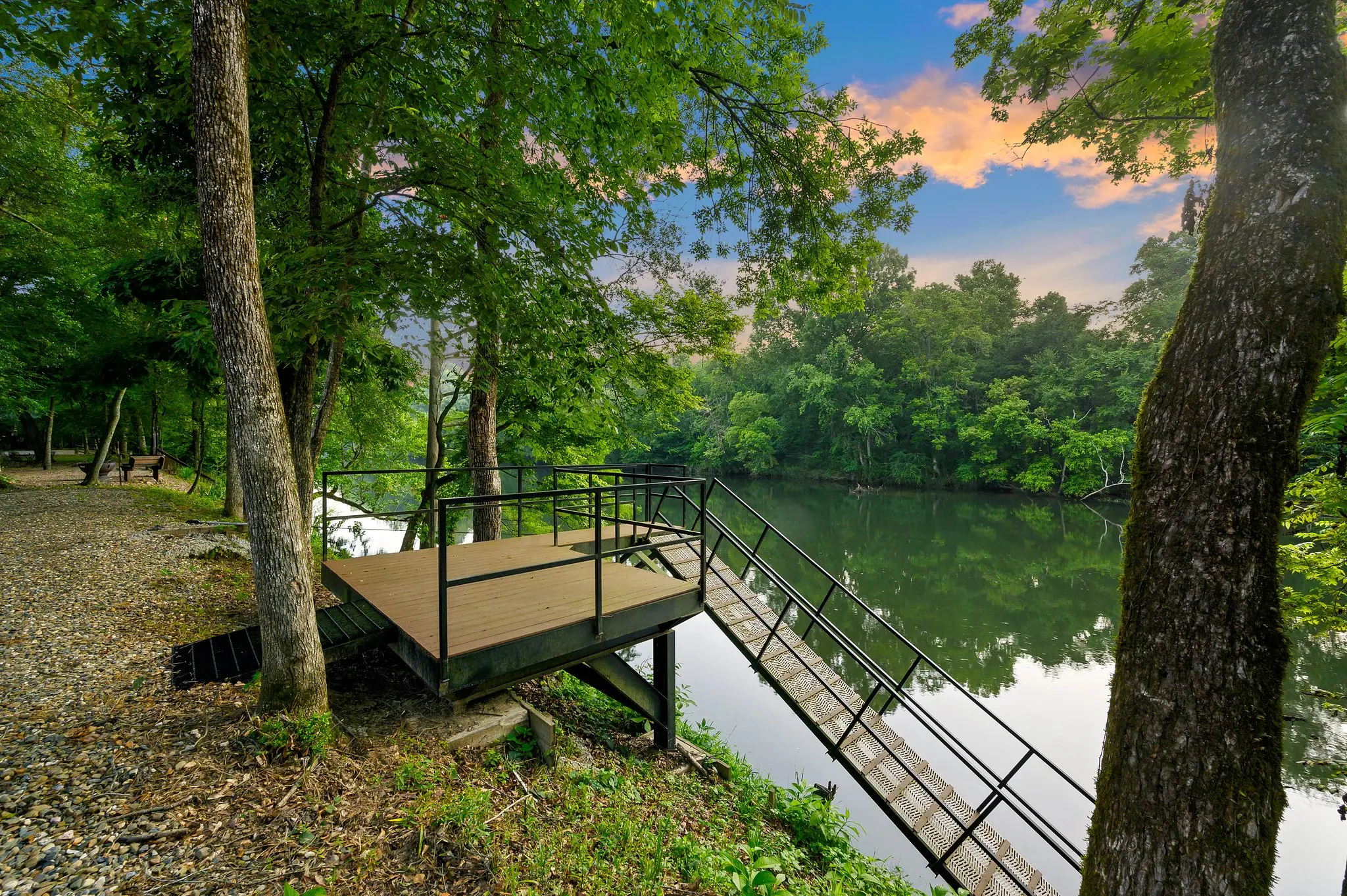 The floating dock for your river access.