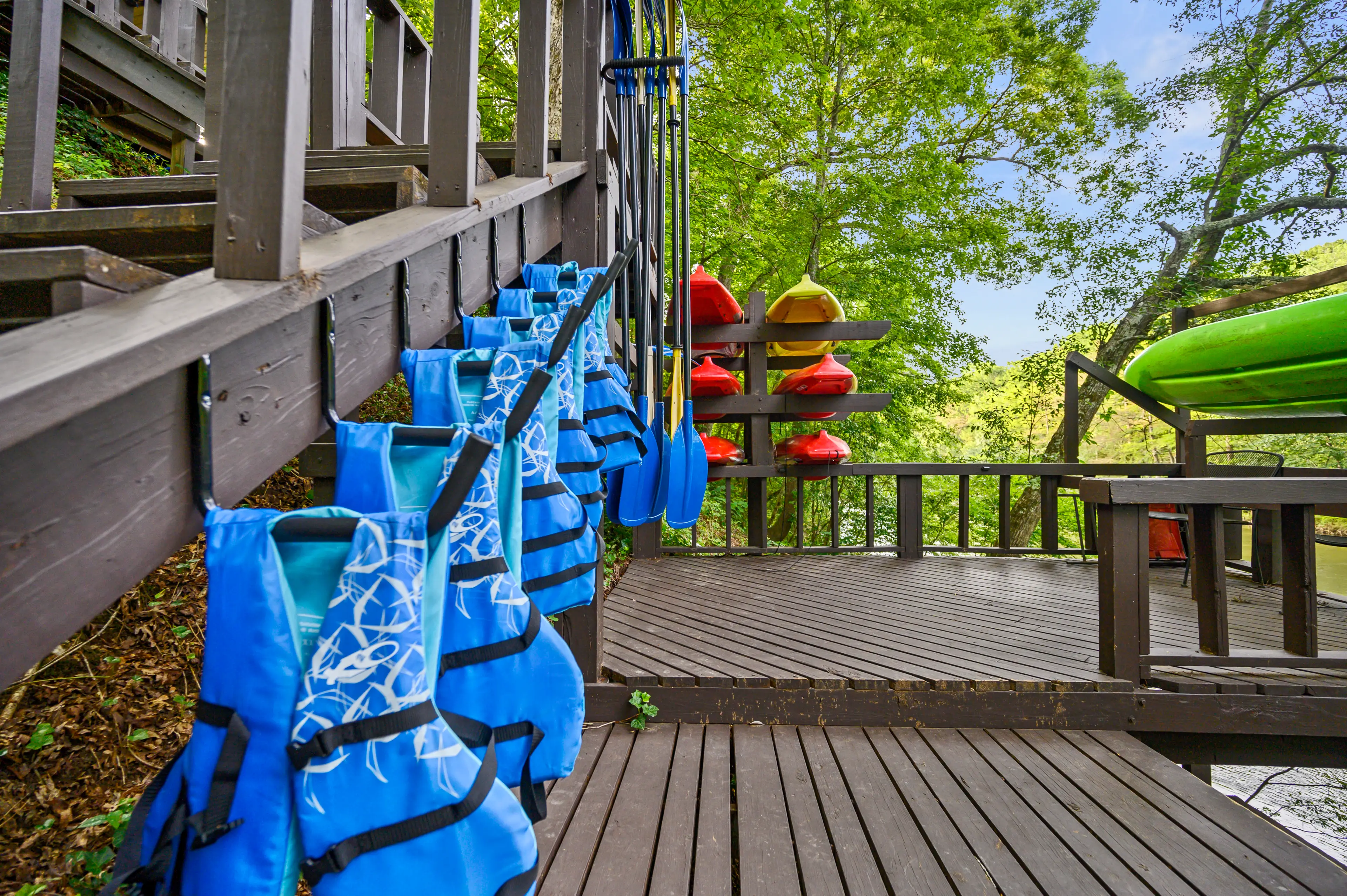 There are life vests for guests!