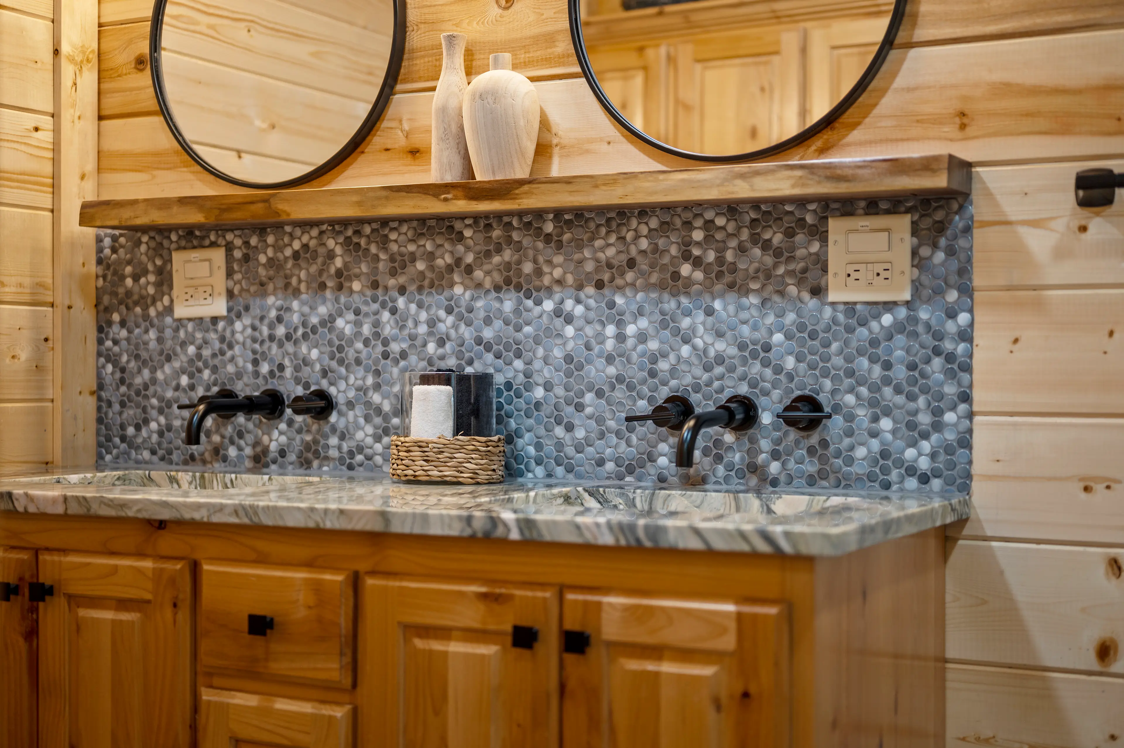 Double vanities and tons of storage in the second master!