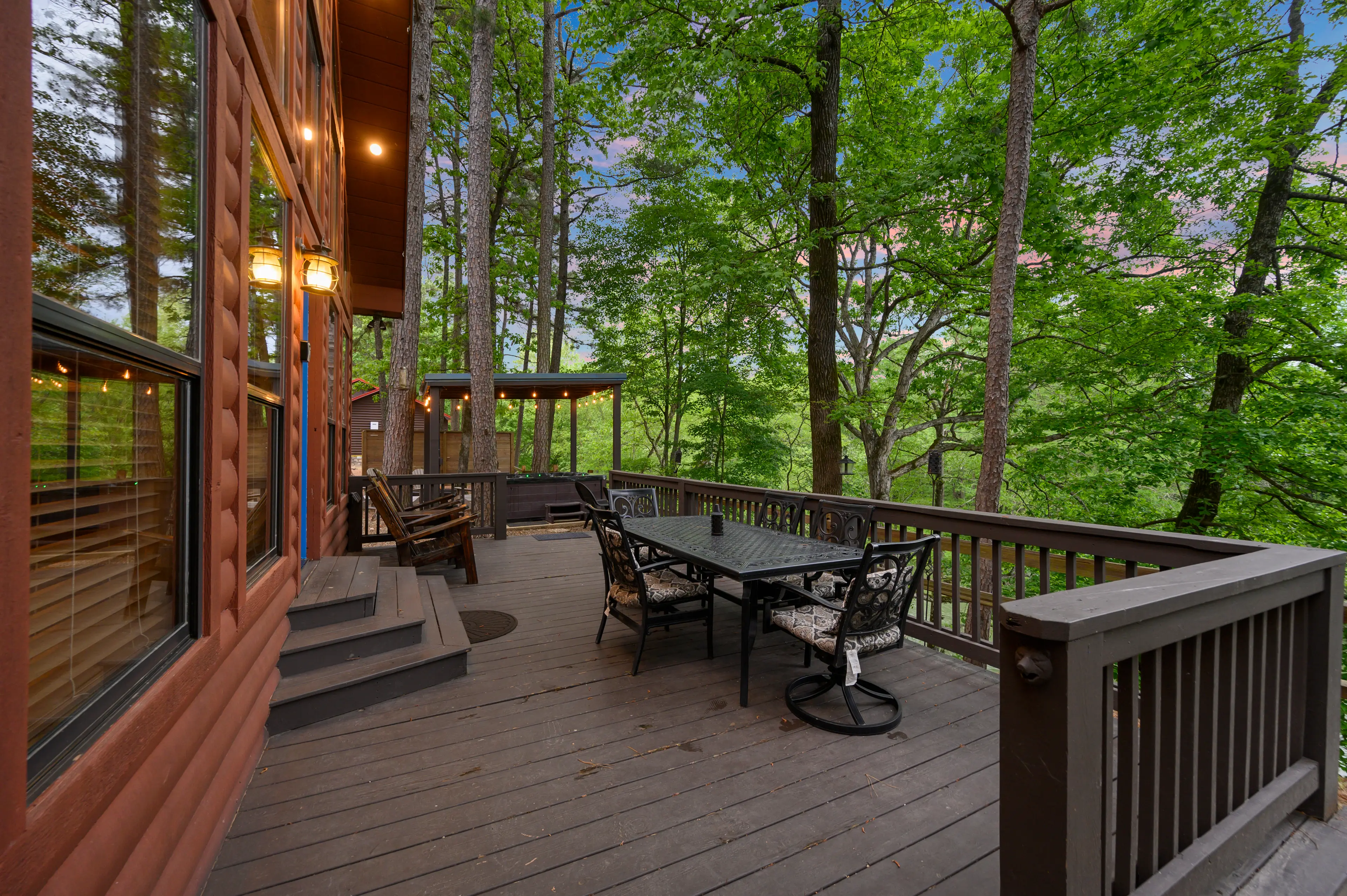 Perfect spot to enjoy meals while overlooking the river!