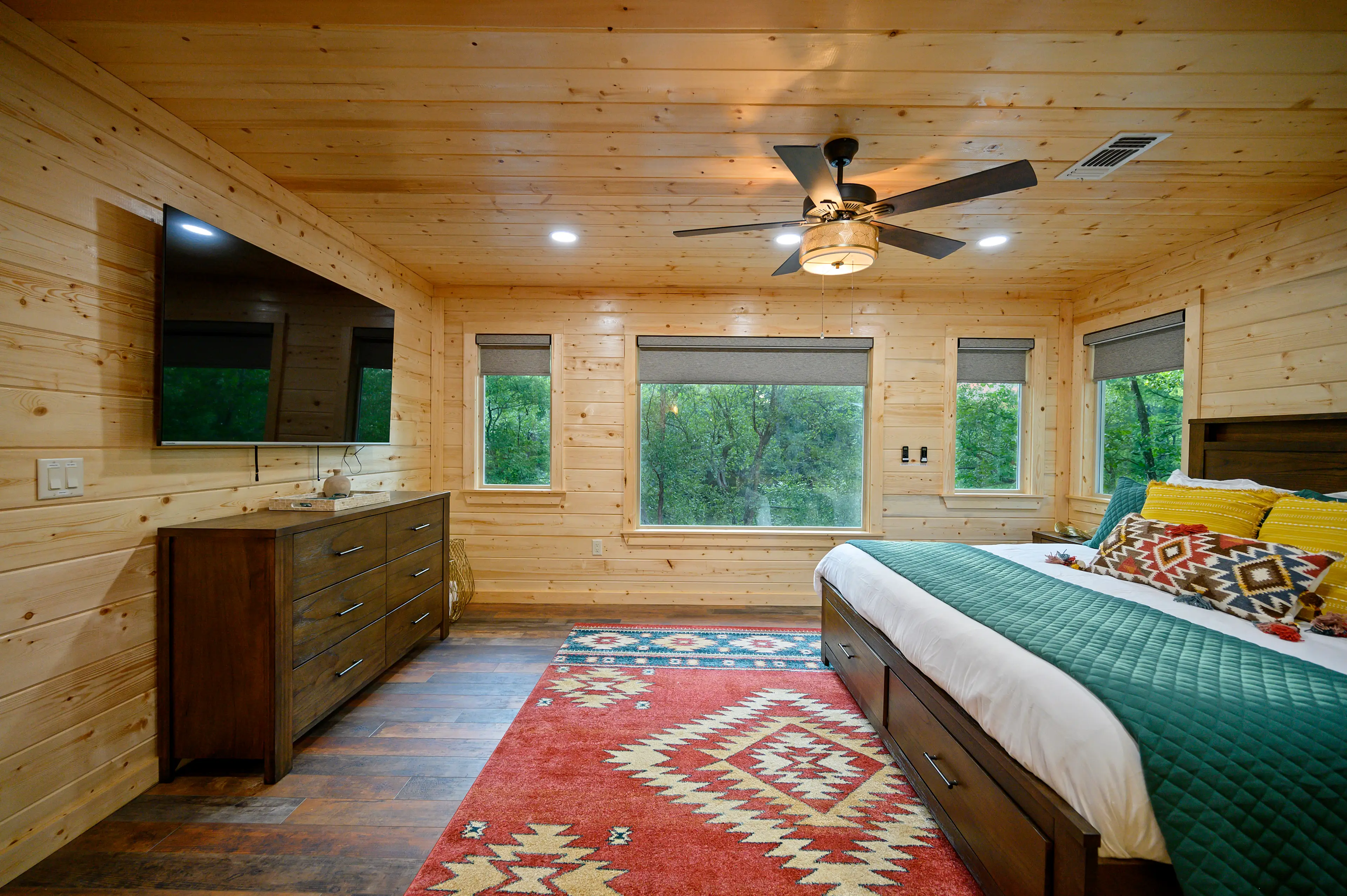 Smart TVs are also in all the bedrooms!