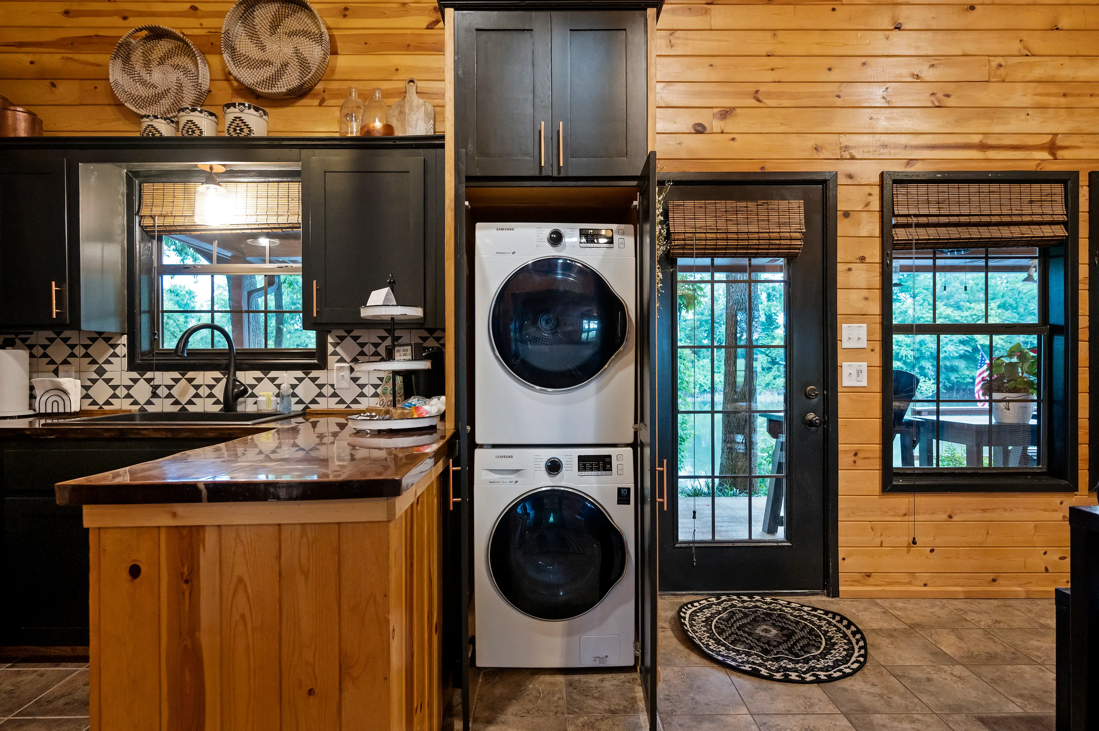 Washer and dryer and with laundry detergent