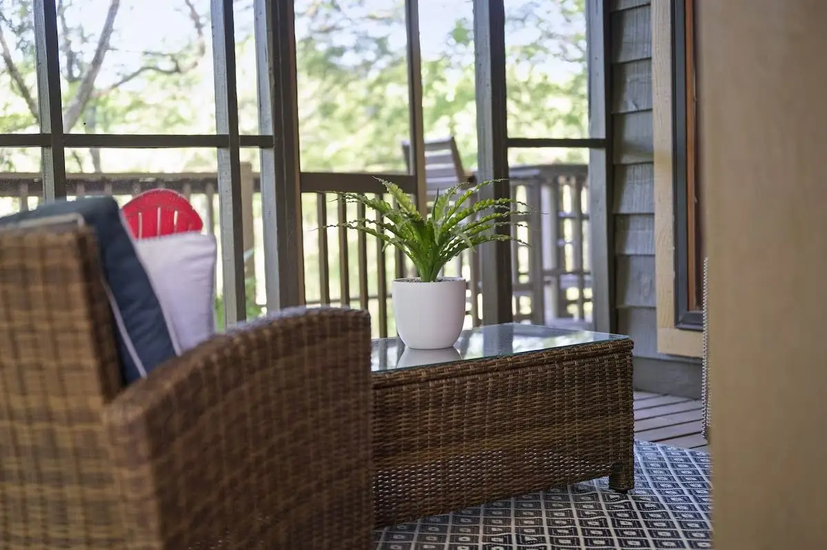 Everyone's favorite spot at the cabin! The screened in porch!