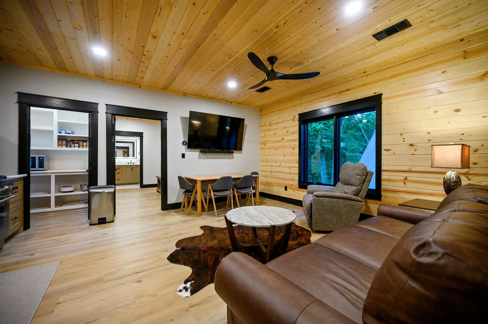 The apartment above the game room!