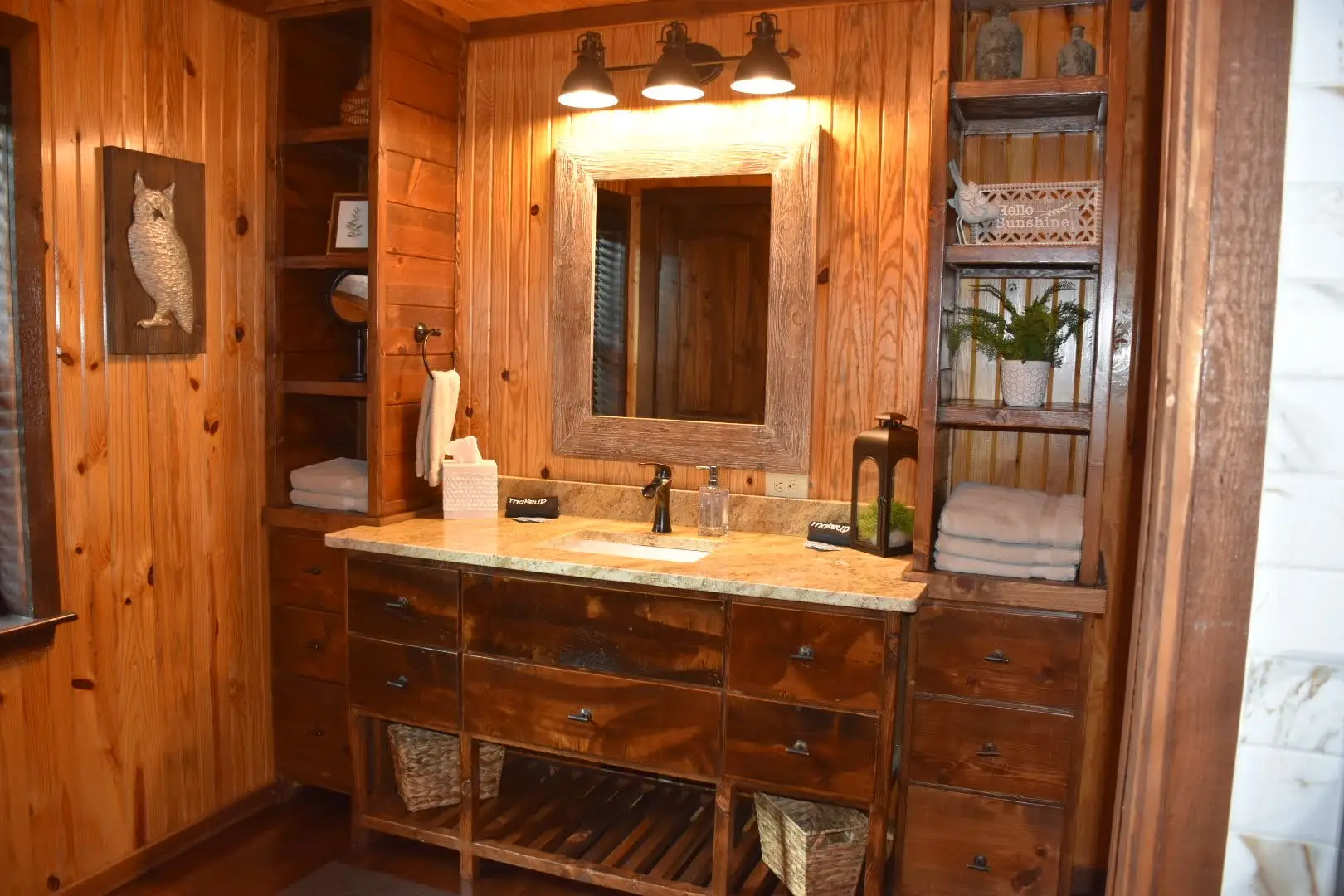 Second bath vanity with storage