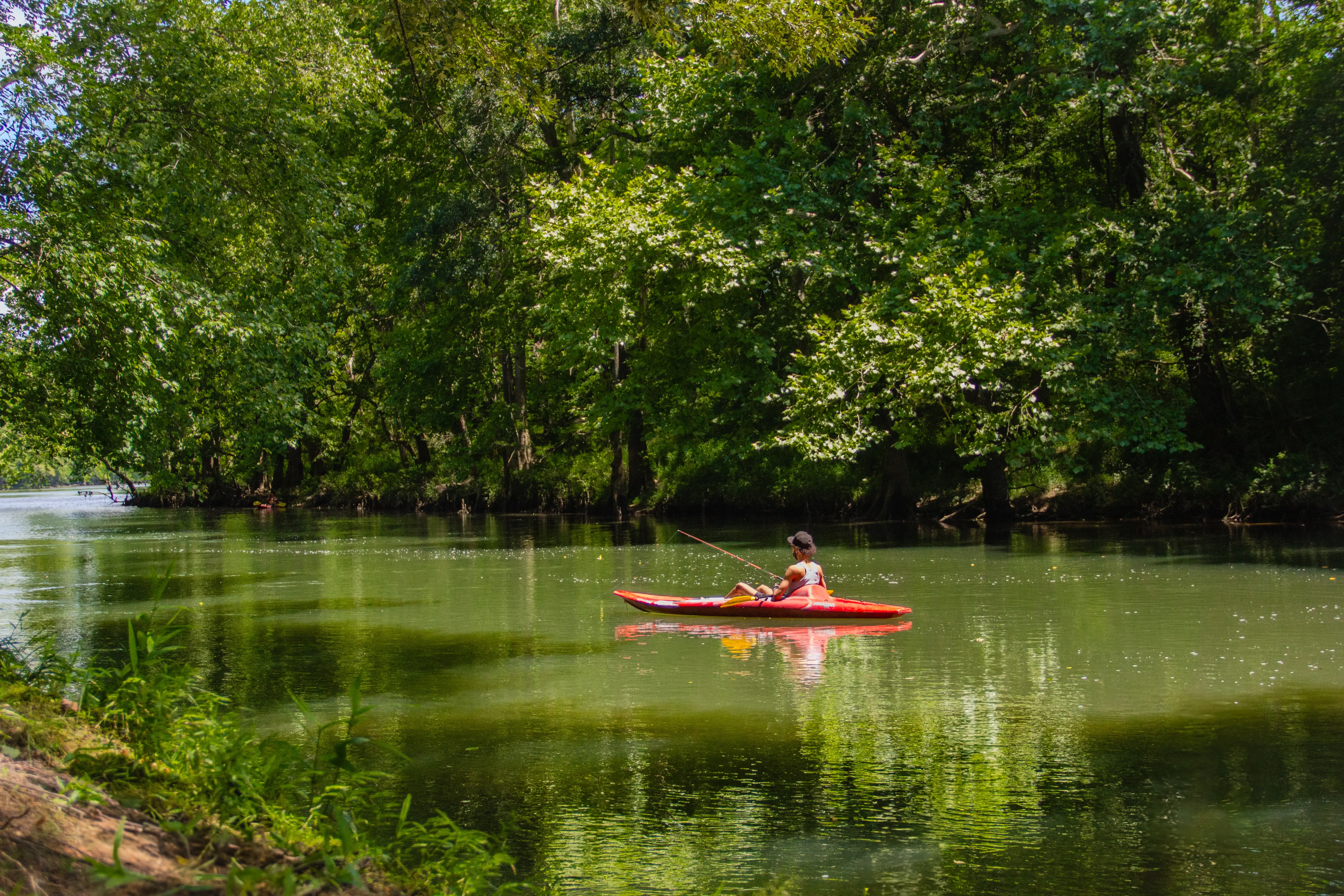 Catch perch, crappie, bass and an occasional trout right from your kayak!