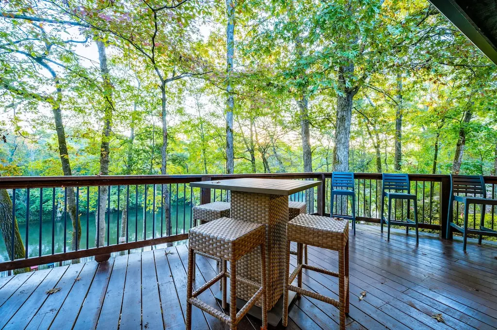 More seating on the patio.