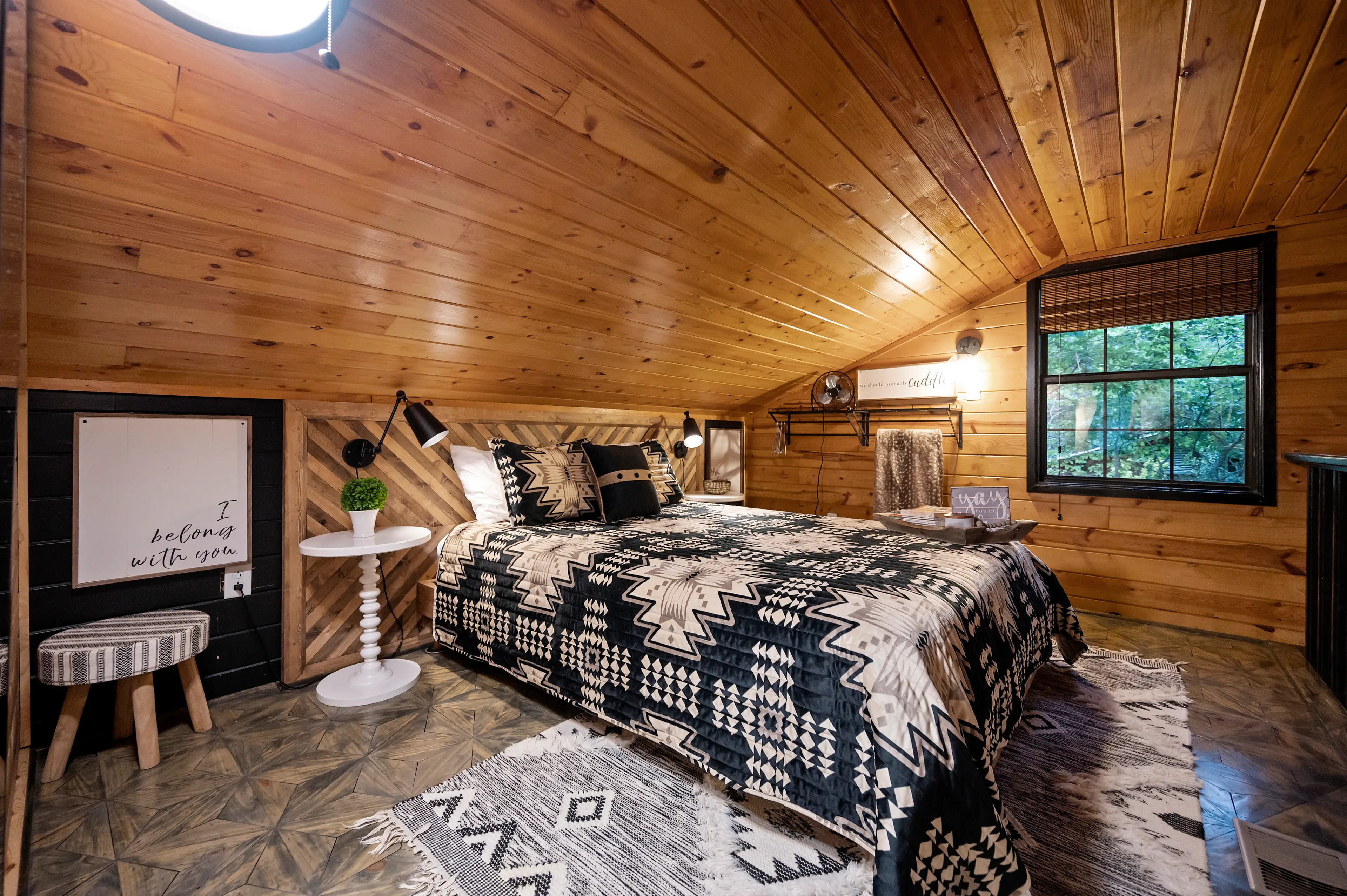 Upstairs queen bed
