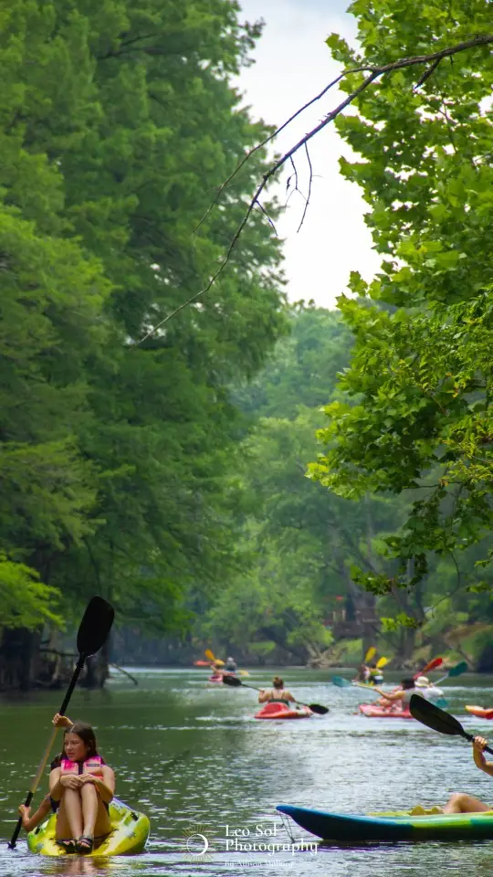 All ages enjoy the on-site kayaks!