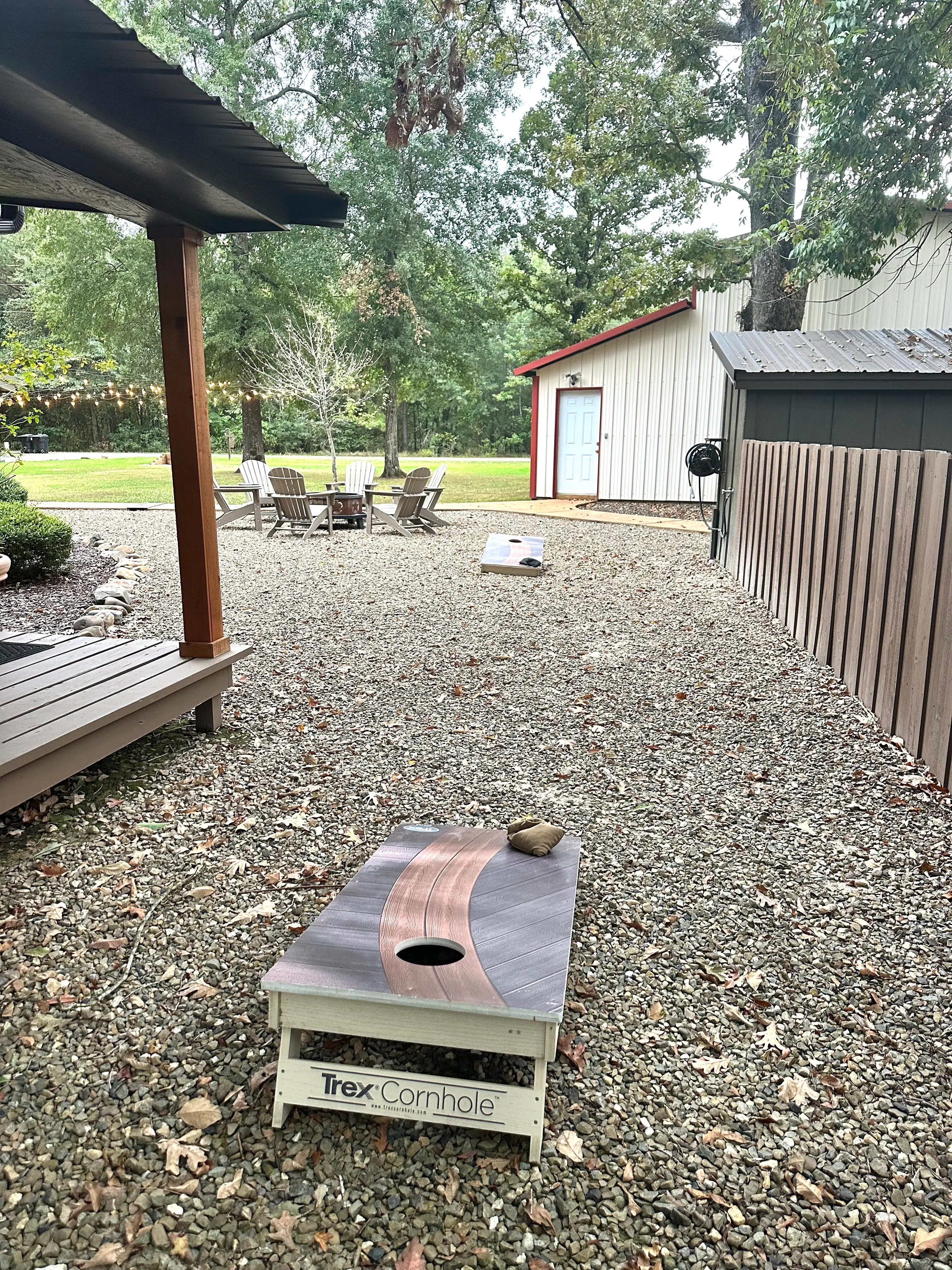 Trex corn hole boards!
