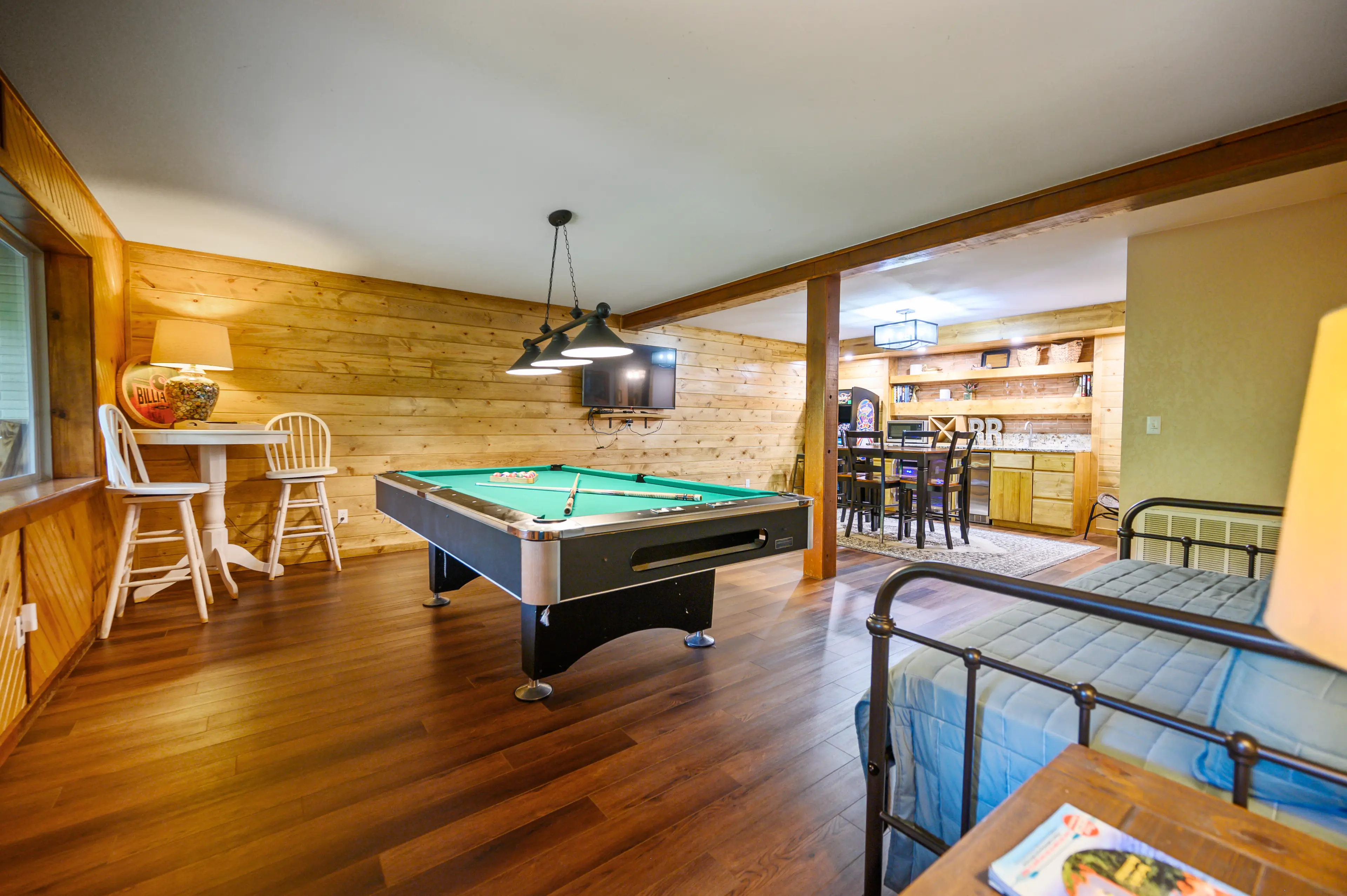 Large game room with plenty of space for gathering!