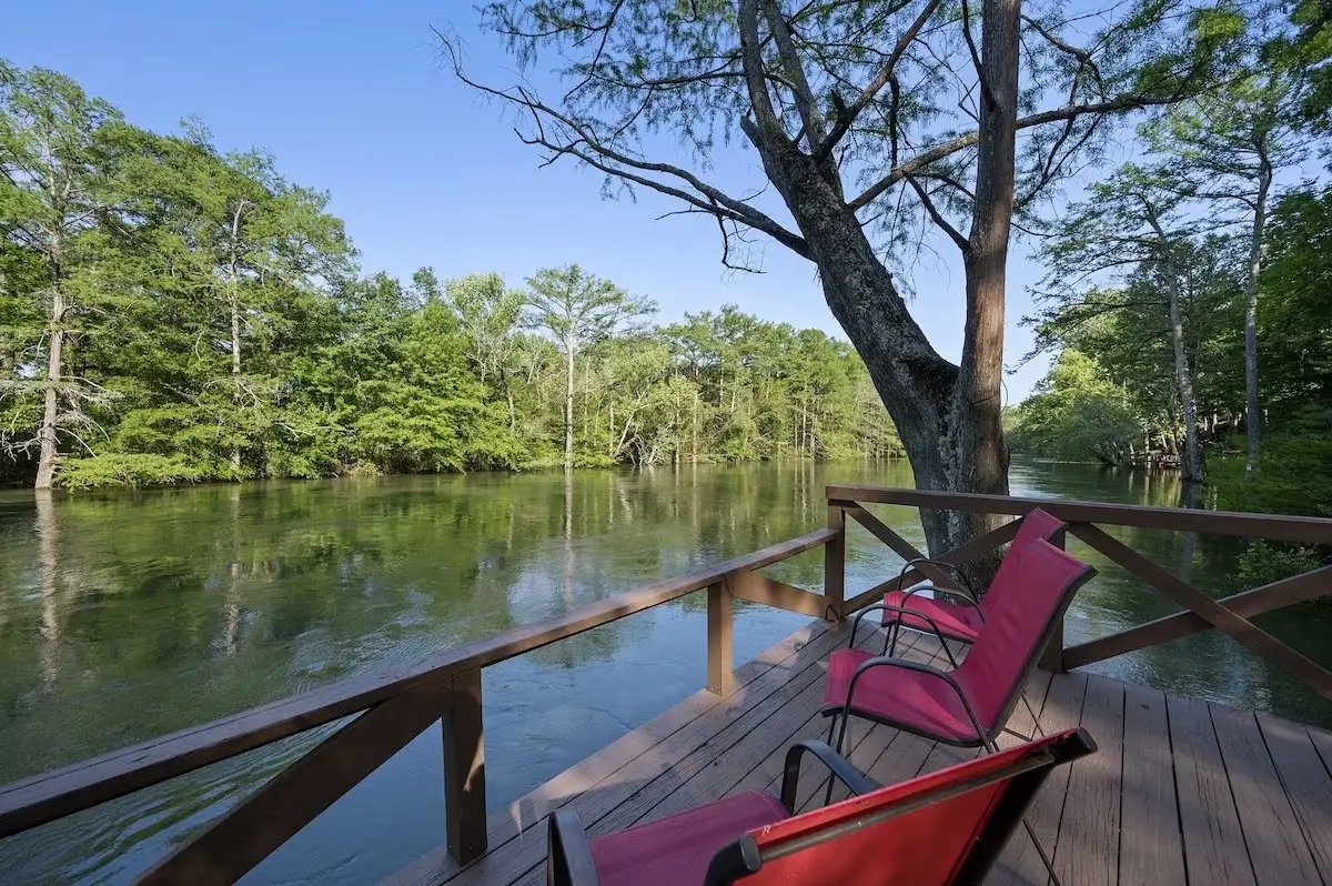 Viney's is located on the banks of Mt Fork River