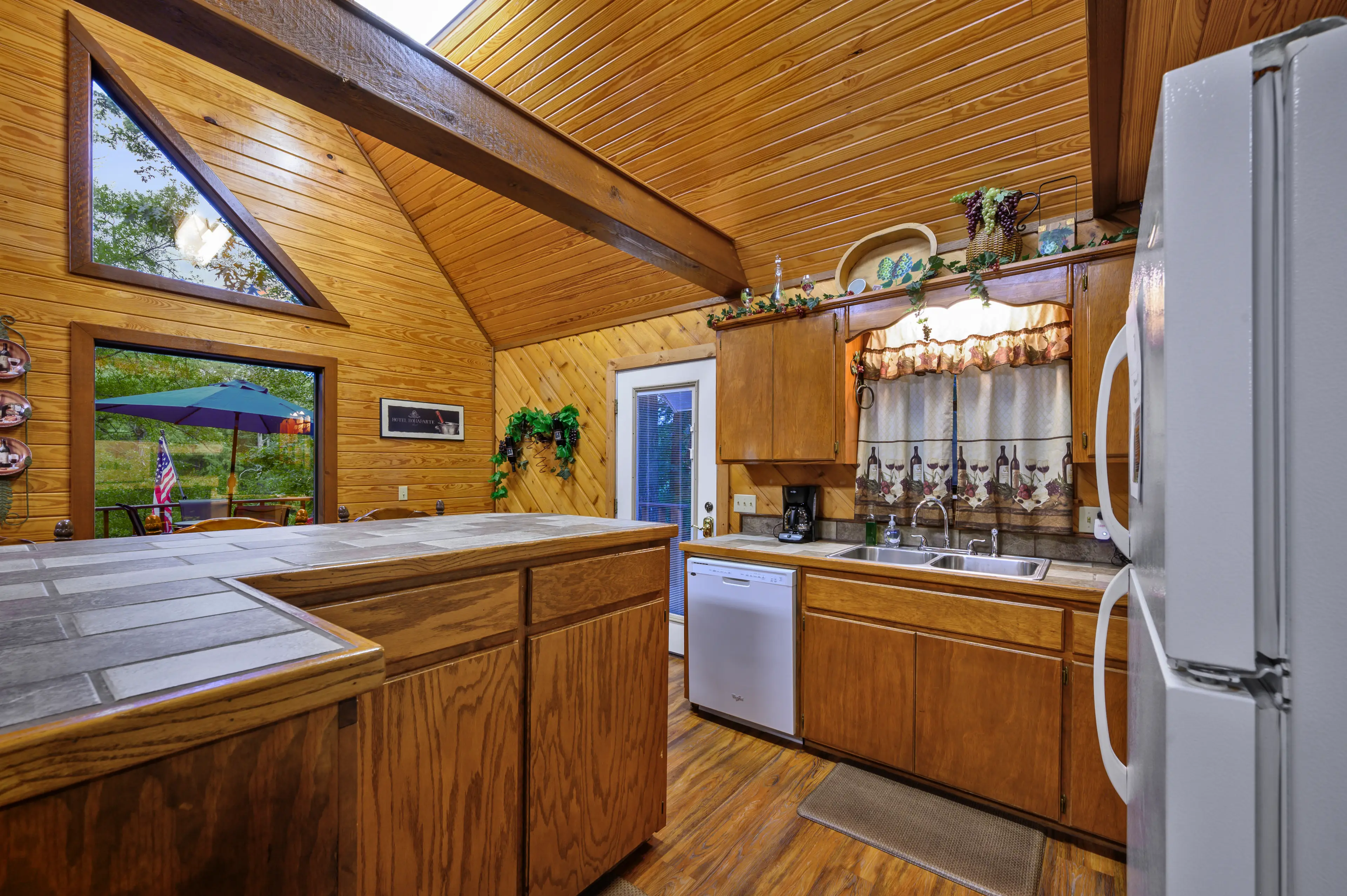 Plenty of counter space to prep meals.