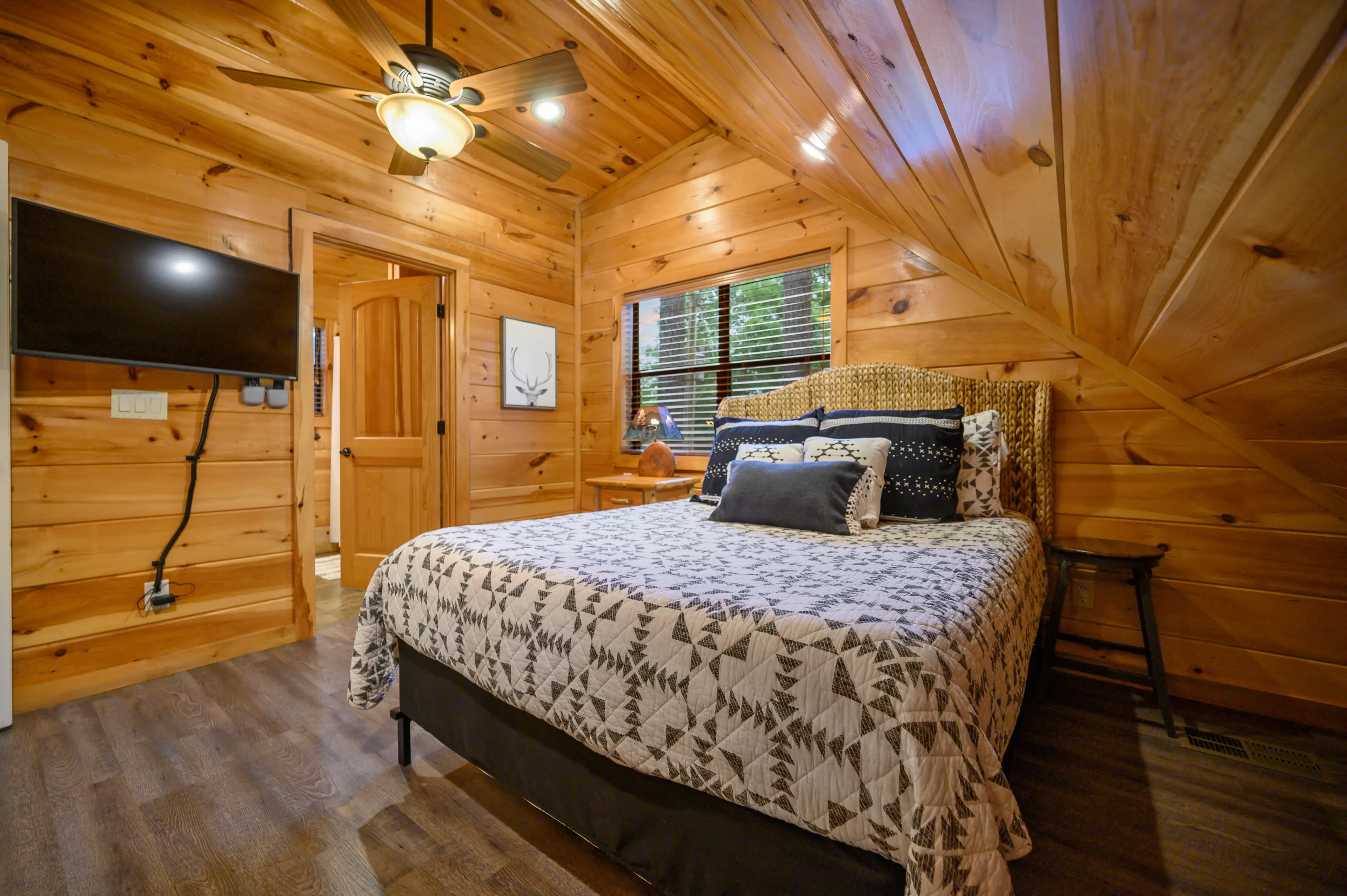TVs are in all the bedrooms!