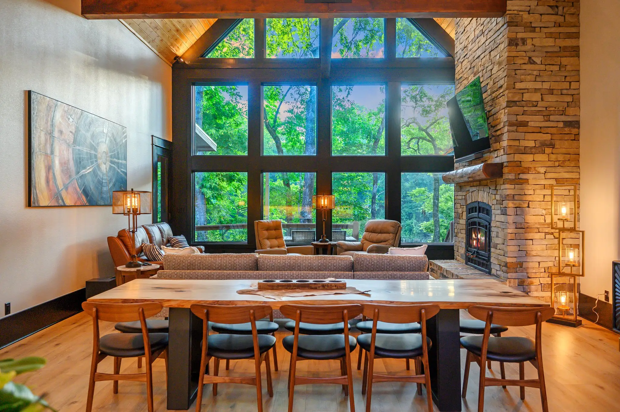 Open concept living/dining/kitchen