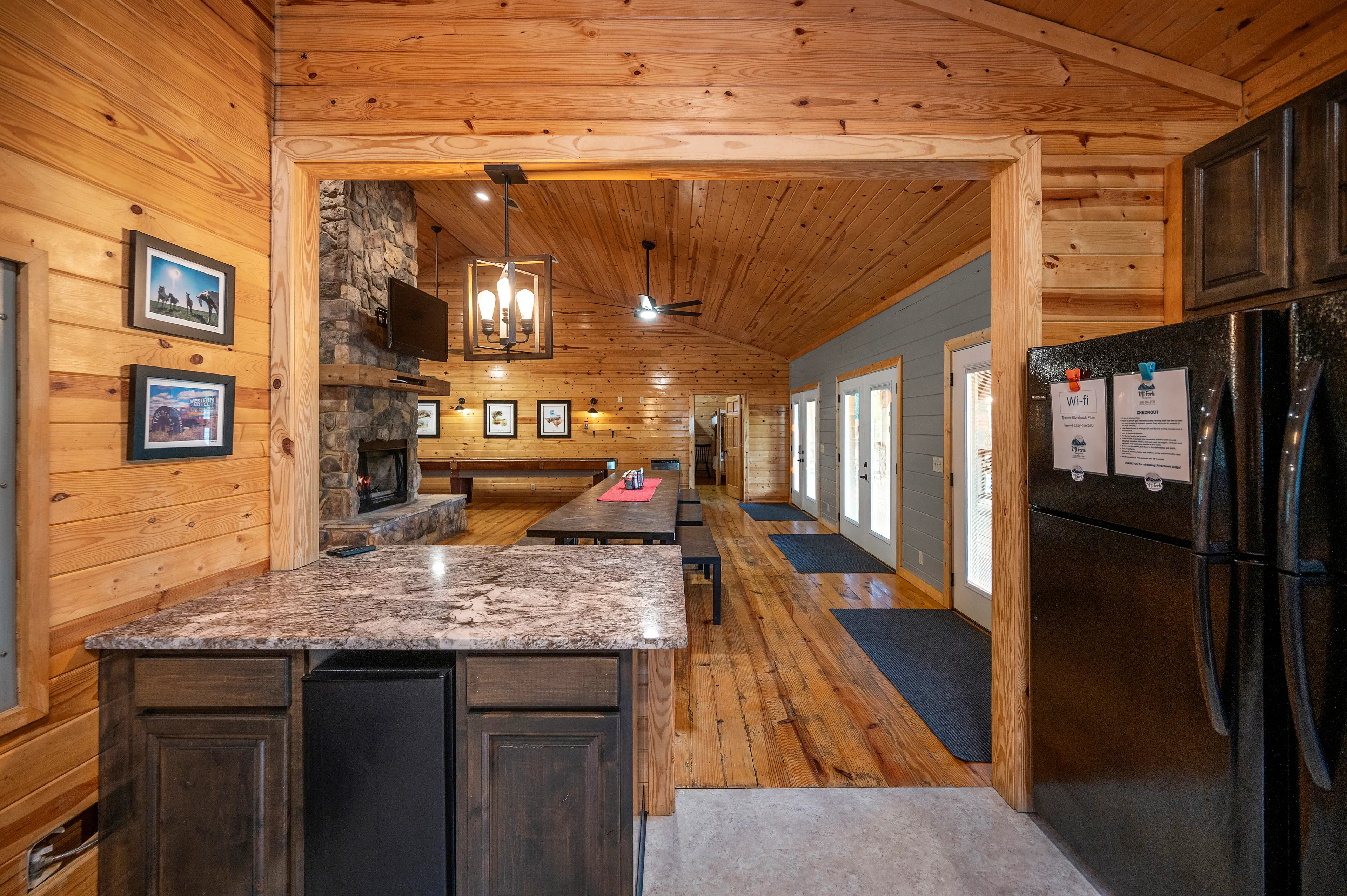 Plenty of prep space for meals in the fully stocked kitchen!