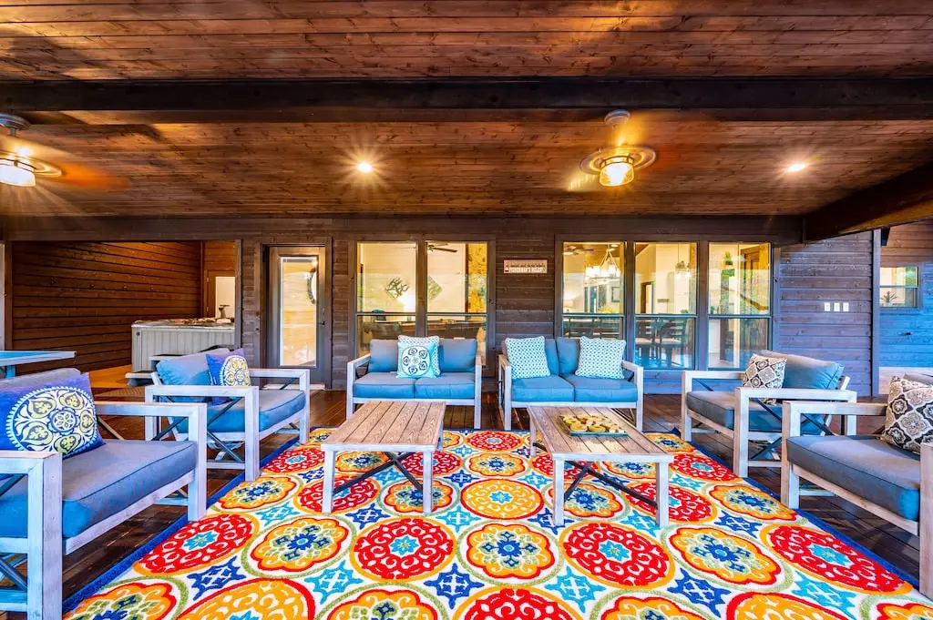 Perfect hangout spot for catching up with friends and family.